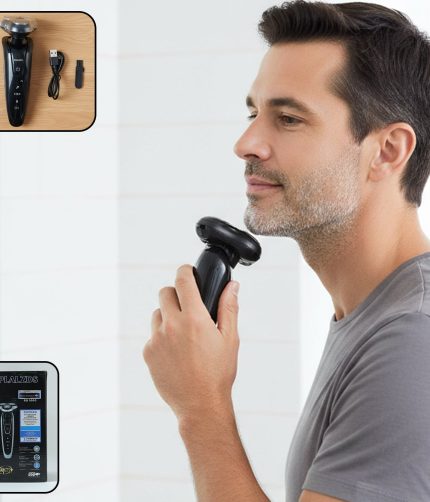 Rechargeable Electric Rotary Shaver – Precise 3D Floating Head