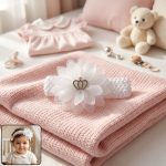 Baby Hair Headband – Soft Elastic Floral Crown Accessory
