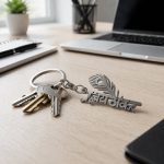 Religious Peepal Leaf Keychain – Durable Metal for Daily Inspiration