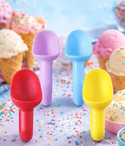 Plastic Ice Cream Scoop – 4 Pc Multipurpose Kitchen Set