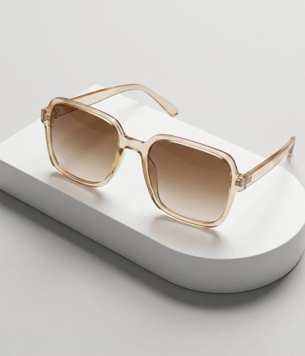 Square Retro Sunglasses – Trendy Oversized Gradient Tinted Eyewear