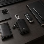Car Key Case – Durable PU Leather with Zipper & Clip
