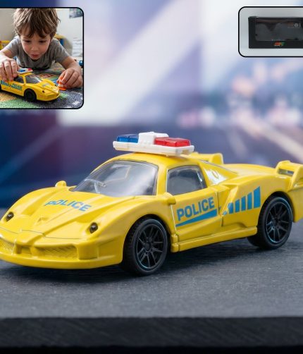 Police Mini Toy Car – Realistic Pull-Back Friction Vehicle