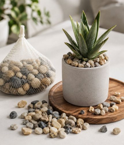 Decorative Natural Pebbles – Smooth River Stones for Home & Garden