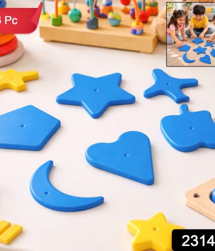 Kids Learning Shape Puzzle Toy – 6 Piece Educational Blocks for Toddlers