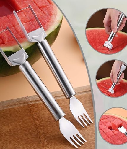 Watermelon Slicer – 2-in-1 Cutter & Server for Easy Fruit Prep