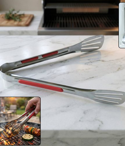 Kitchen Tongs Stainless Steel Multi Purpose Anti Slip Grip