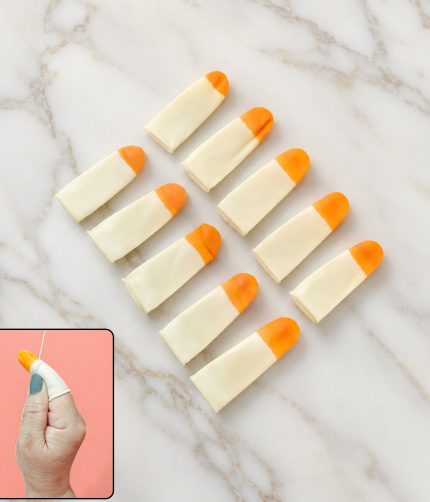 Silicone Finger Protector Caps, Reusable Anti Slip Fingertip Covers (10 Pcs Set)