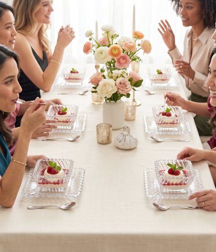 Glassware Serving Set – Elegant 12-Piece Snack & Dessert Plate Collection