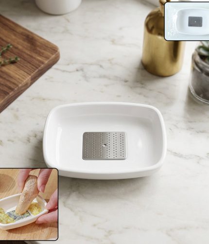 Multipurpose Garlic Ginger Grinding Plate – Manual Stainless Steel Tool