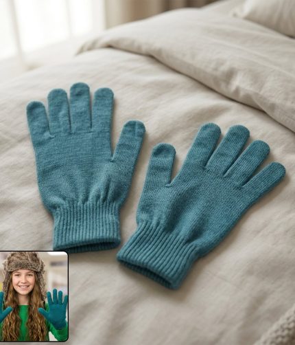 Warm Winter Knitted Gloves – Soft, Stretchable & Unisex for Cold Weather