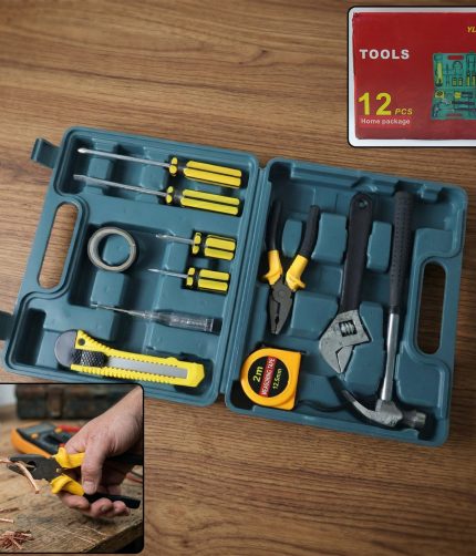 Home Tool Kit – Essential 12-Piece Household Repair Set