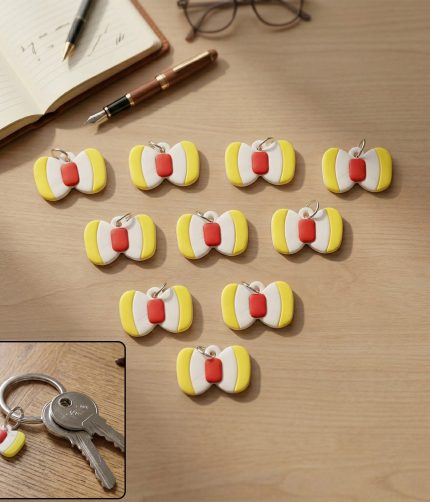 Keychain Accessories – Stylish Bow Design for Bags & Keys
