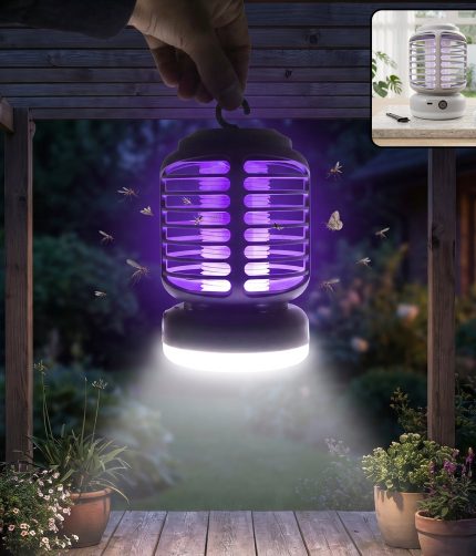 Electric Shock Mosquito Killer Lamp – Rechargeable UV LED Zapper