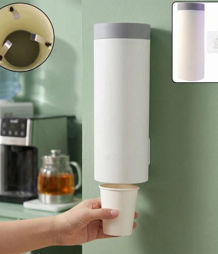 Wall Mounted Paper Cup Holder – Space-Saving Dispenser for Hygiene