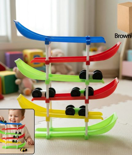 Kids Multi-Level Car Racing Track – Enhances Motor Skills & Fun