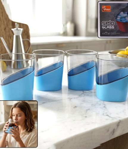 Plastic Selo Glass – Modern Design with Grip Base for Easy Handling