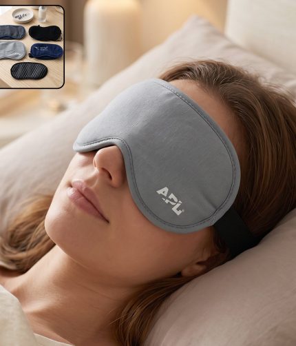 Soft Sleeping Eye Mask for Travel Home and Night Rest Mix Design (1 Pc)