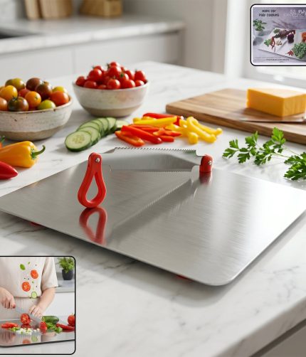 Stainless Steel Multipurpose Chopping Board – Hygienic & Durable for Kitchen